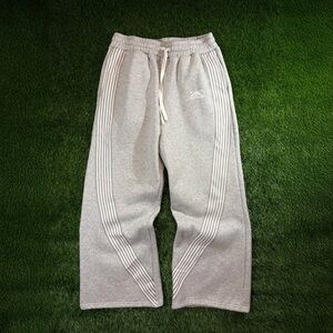 Baggy Archive x Adidas Style Wide Leg White Striped Gray Tracksuit Sweatpants